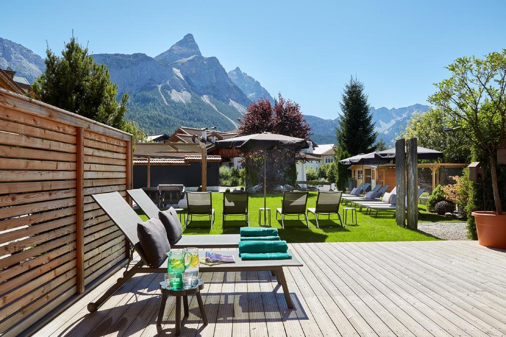 Der Gruene Baum Mountain Boutique Hotel Ehrwald Exteriér fotografie
